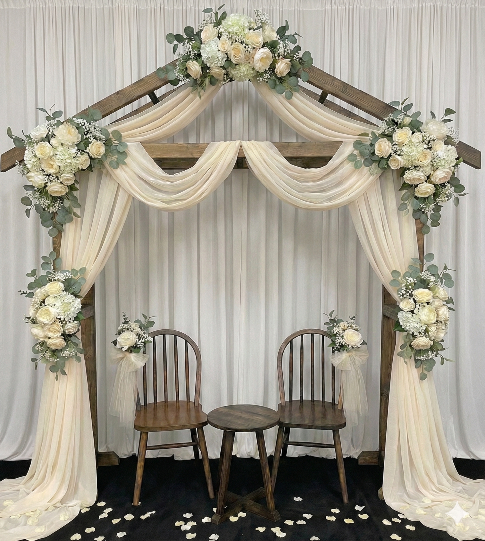 Ahşap Arka Fon Çatı Model