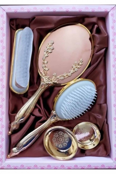 Ayna Tarak Lüks Lale Buketi Takım