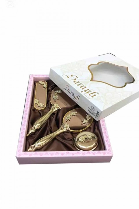 Ayna Tarak Lüks Papatya Buketi Takım