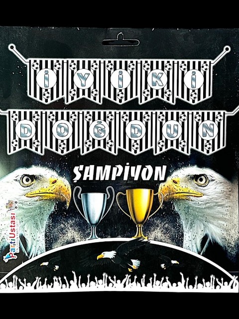 Beşiktaş İyiki Doğdun Karton Flama