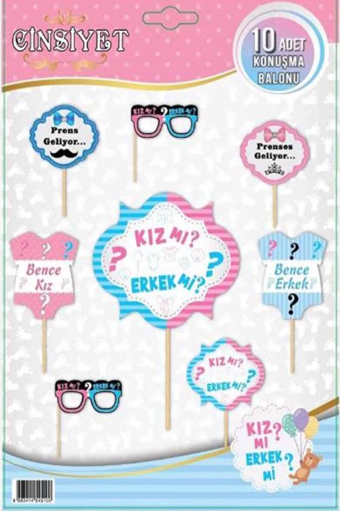 Cinsiyet Konsept Konuşma Balonu 10’lu