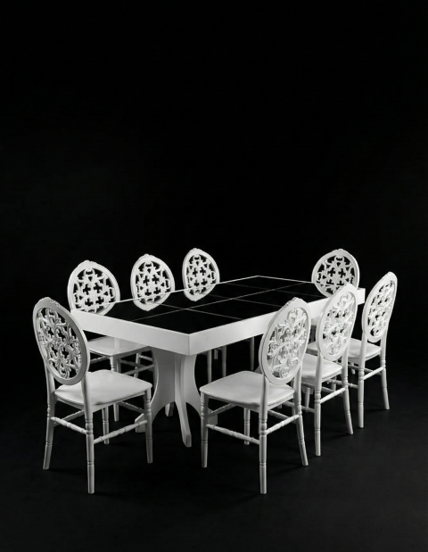 DAVET EVİ AYNALI MASA KELEBEK AYAK KLASİK MODEL-2