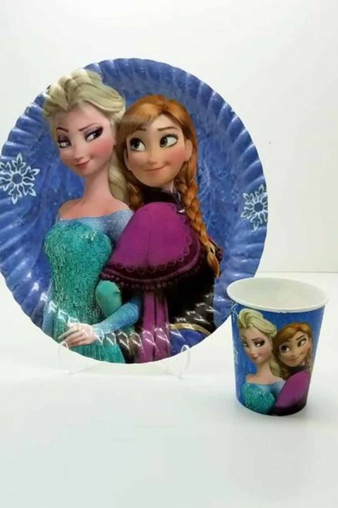 Frozen Karakterli Tabak Bardak 8’li