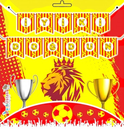 Galatasaray İyiki Doğdun Karton Flama