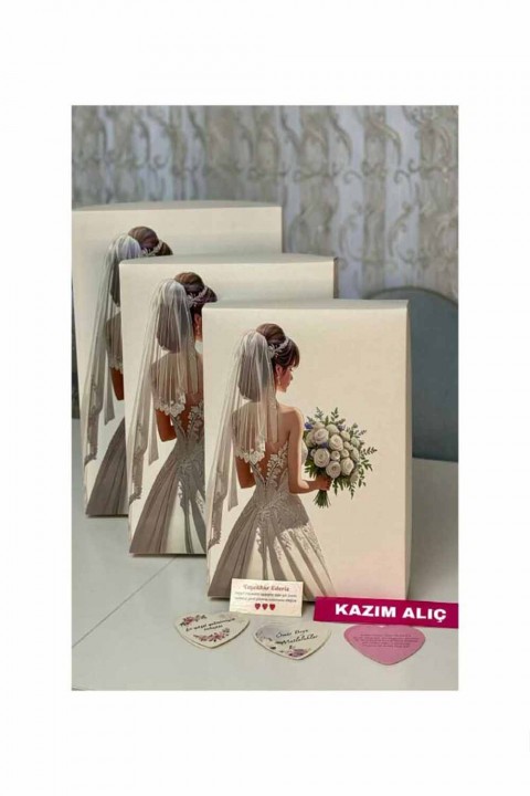 Gelin Duvaklı Gelin Kutusu 3’lü