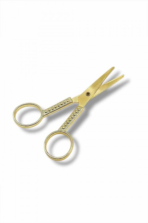 Gold – Gümüş Kalp Desenli Metal Makas