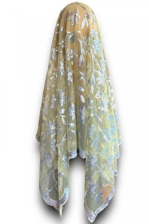 Gold Pullu Duvak 2’li Takım