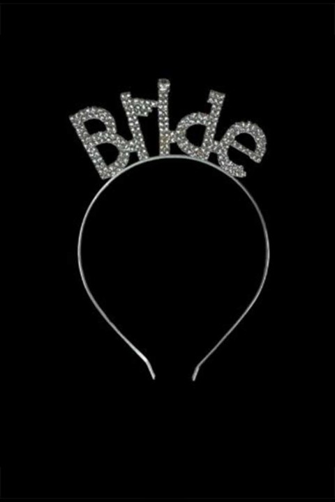 Gümüş Bride Taç Taşlı