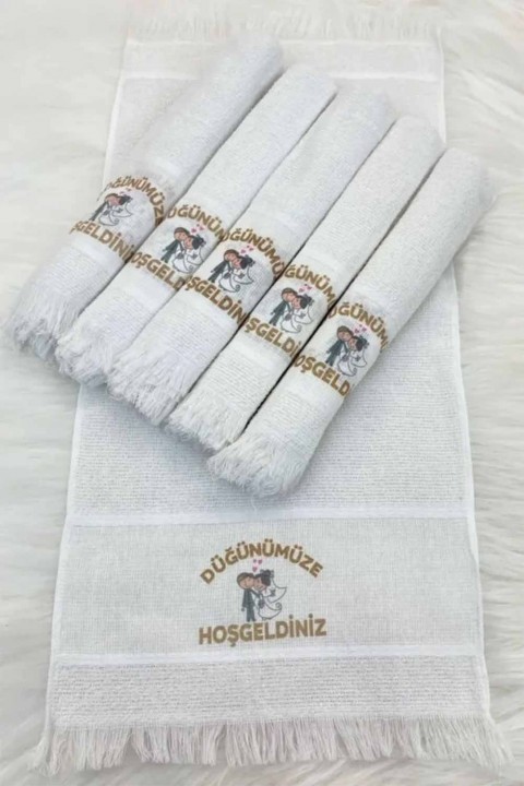 Hediyelik Dağıtmalık Düğün Havlusu 12 Adet