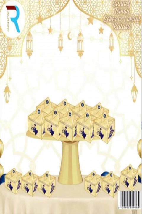 Hoşgeldin Bebeğim Şeker Lokum Kutusu Gold 25’li