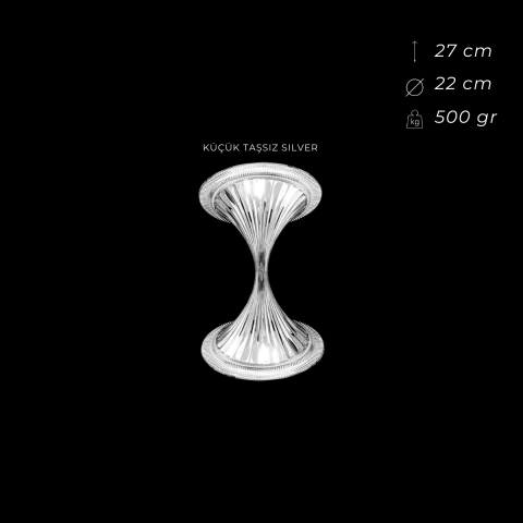 Kadeh Vazo Gümüş Küçük