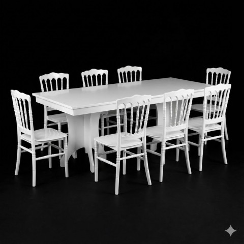 KLASİK DAVET EVİ MASA KELEBEK AYAK