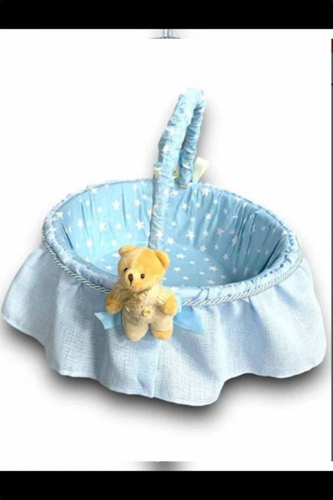 Mavi Ayıcıklı Bebek  sepeti