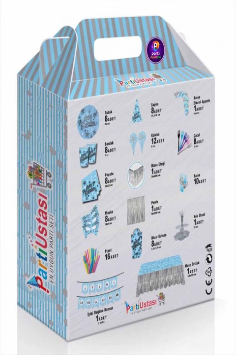 Mavi Konsept Parti Seti100 Adet
