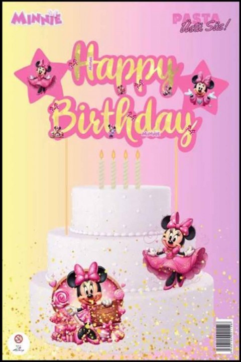 Mickey Mause Happy Birthday Pasta Süsü
