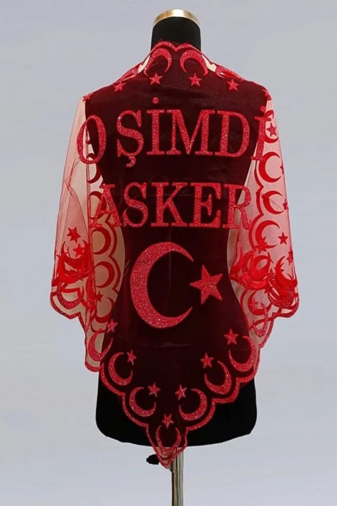 O Şimdi Asker Yarım Simli Duvak