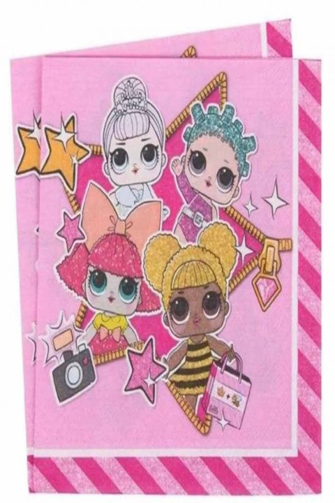 Peçete Lol 25 Adet Kağıt Peçete Doğum Günü Parti Süsleme