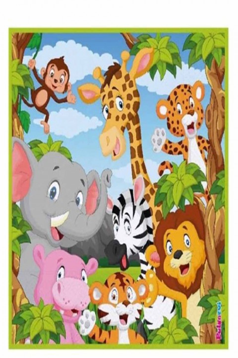 Peçete Safari 25 Adet Kağıt Peçete Doğum Günü Parti Süsleme