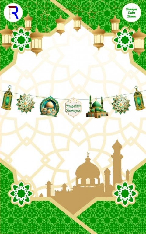 Ramazan Ayı Duvar Dekor Süsü Yeşil