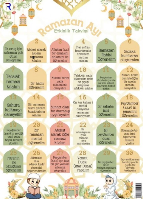 Ramazan Ayı Etkinlik Takvimi