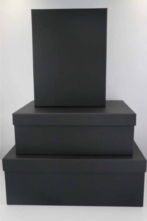 Sade Siyah Damat Kutusu Sandığı 3’lü