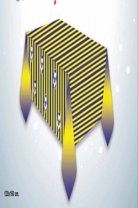 Sarı Lacivert Masa Örtüsü 120x180 Cm