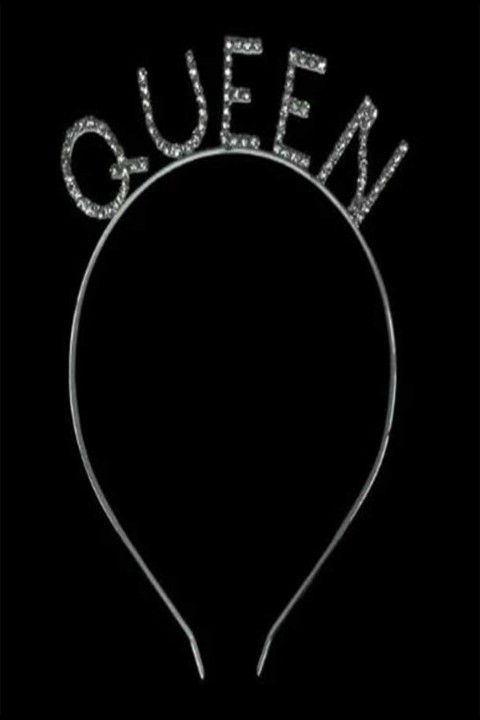 Silver Birtday Queen Taç Taşlı