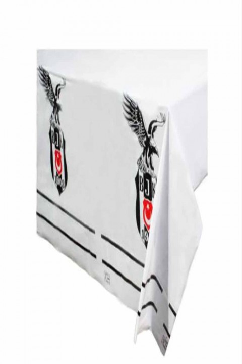 Siyah Beyaz  Masa Örtüsü 120x180 Cm