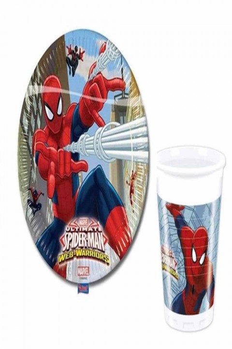 Spider Man Karakterli Tabak Bardak 8’li