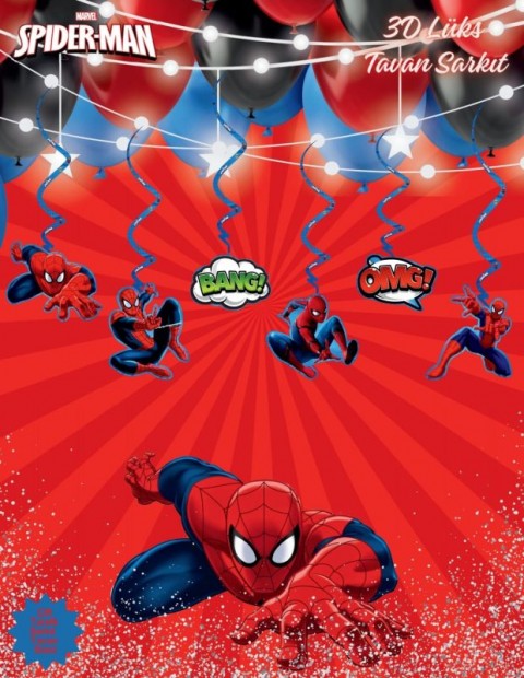Spıderman 6’lı Lüks Tavan Süsü