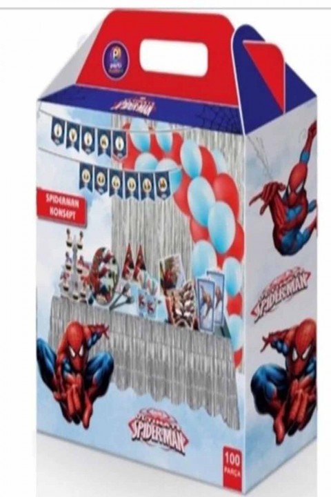 Spıderman Konsept Parti Seti 100 Parça