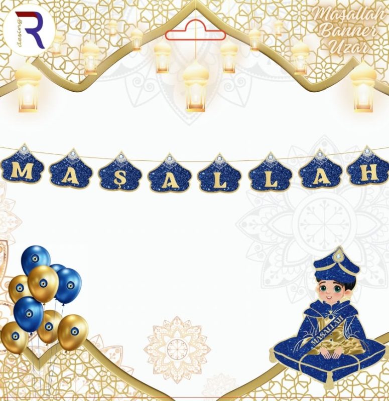 Şapkalı Maşallah Sünnet Süsü Gold Şapkalı Maşallah Sünnet Süsü Gold