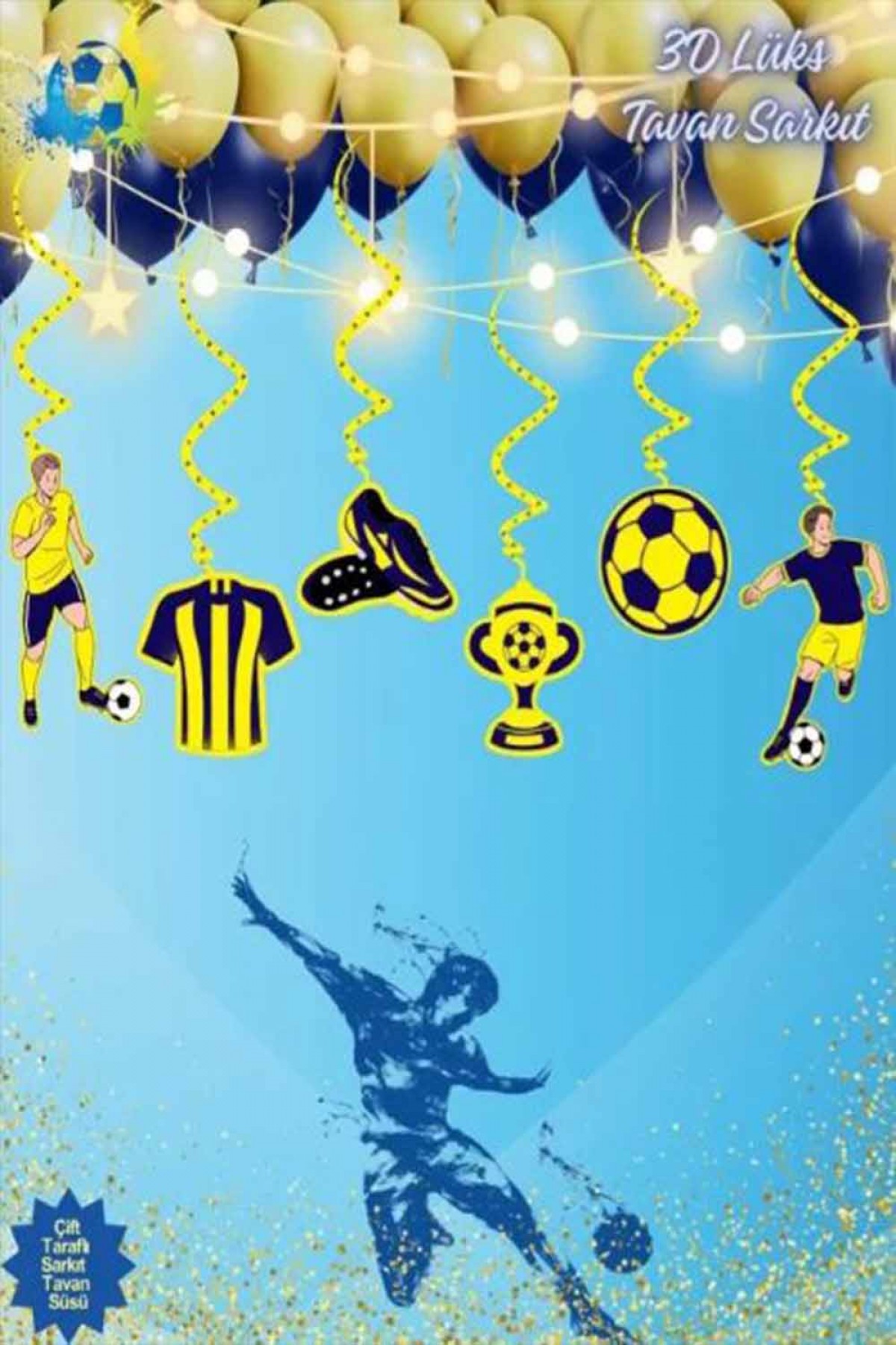 Sarı Lacivert 6’lı Lüks Tavan Süsü Sarı Lacivert 6’lı Lüks Tavan Süsü