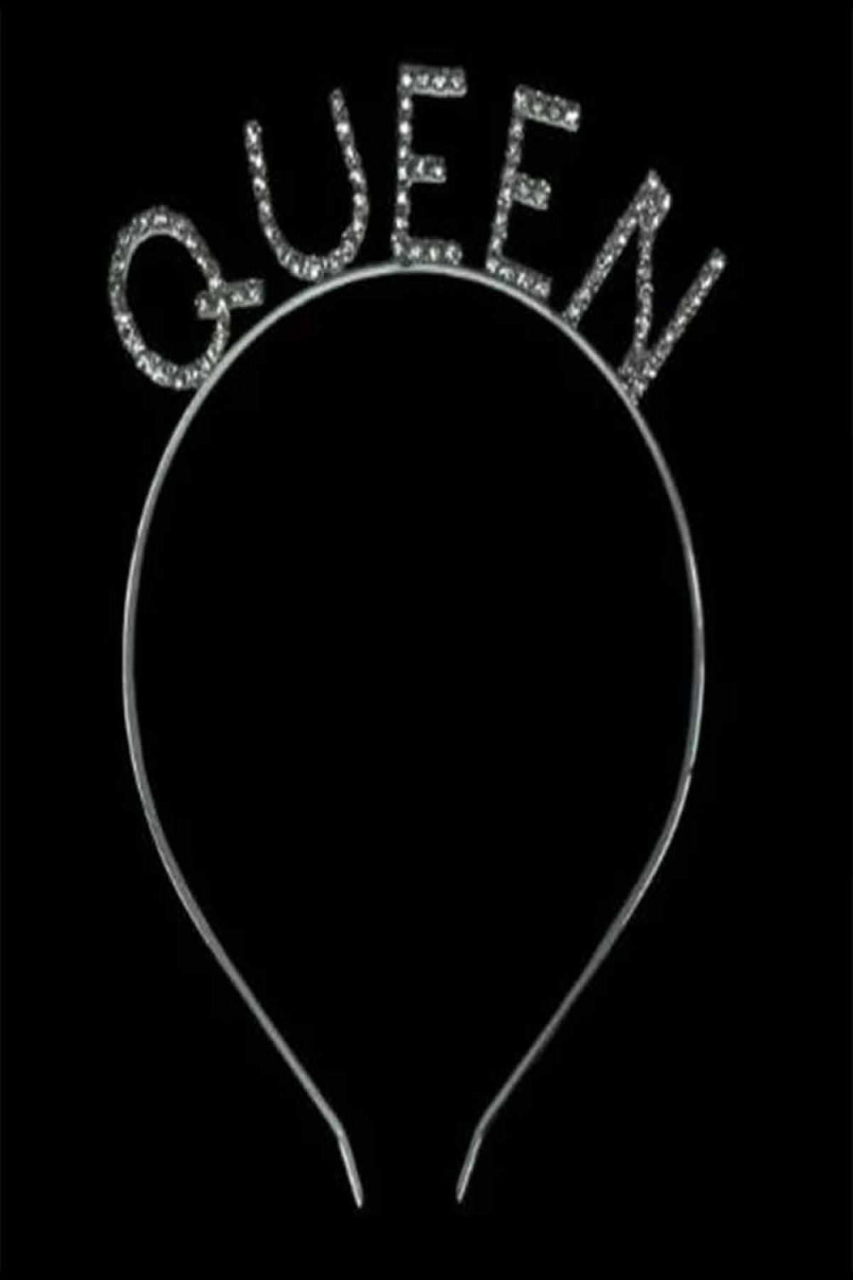 Silver Birtday Queen Taç Taşlı