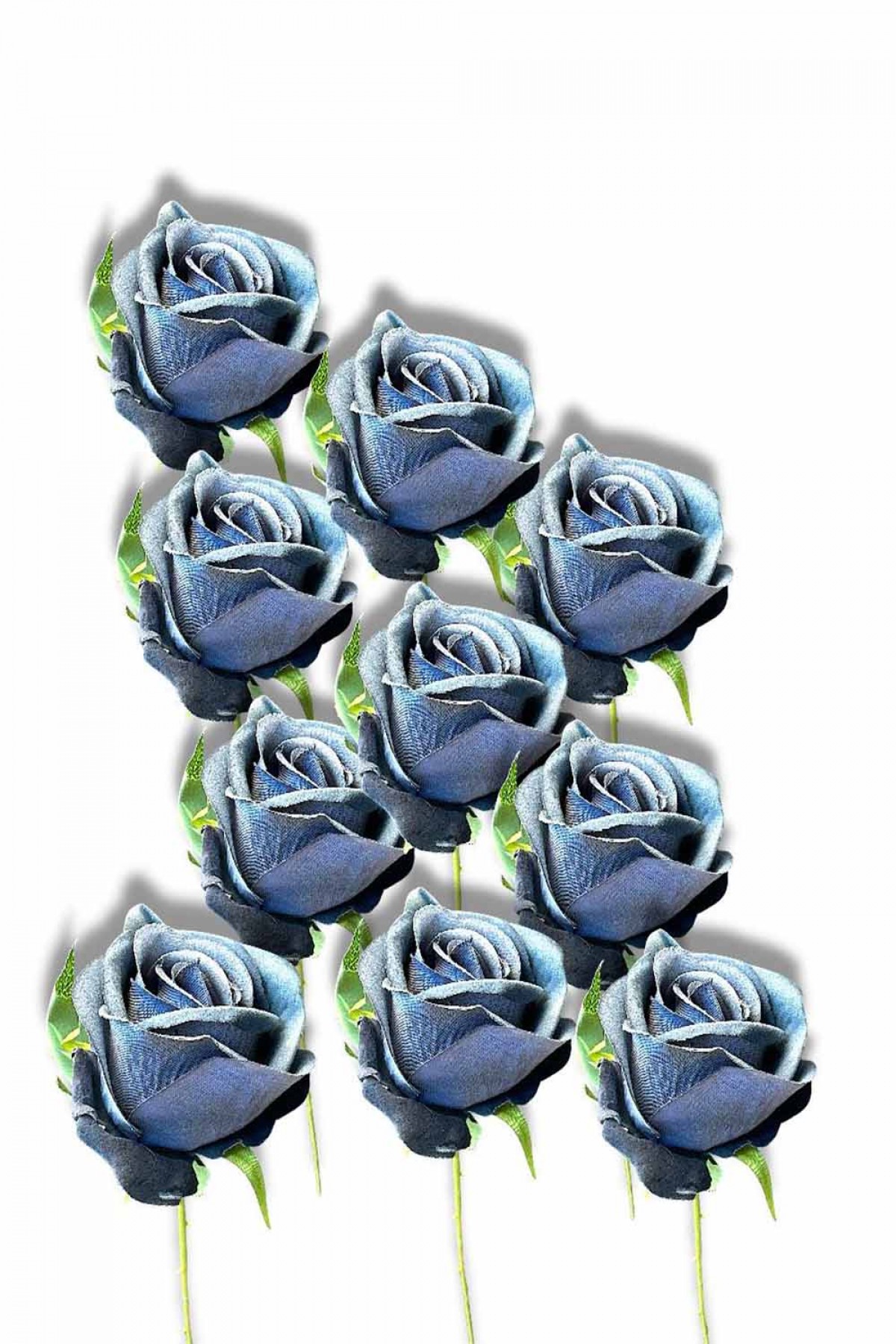 Tekli Alım Kadife Tek Gül İndigo