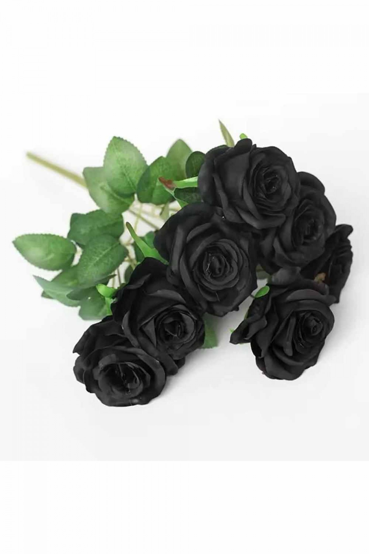 Tekli Alım Kadife Tek Gül Siyah