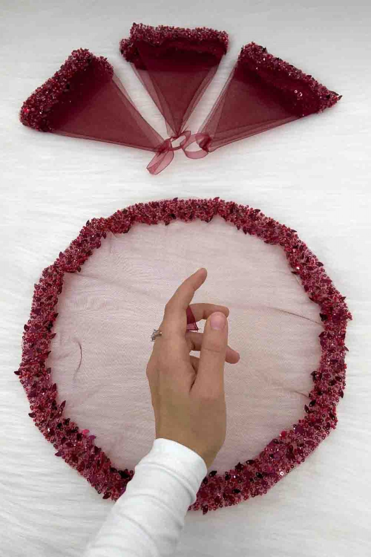 Yaprak Model Halay Mendili 5 Renk