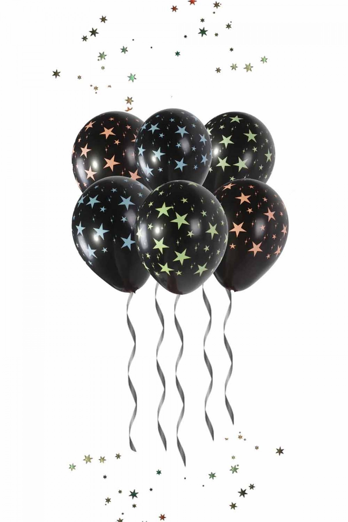 Yıldız Baskılı Yuvarlak Balon Yıldız Baskılı Yuvarlak Balon
